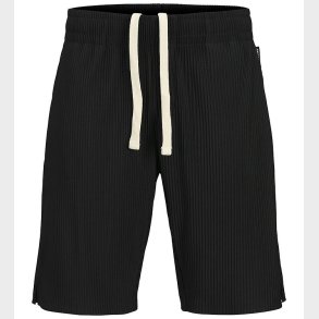 Jack & Jones Sweatshorts - JpstBill - Pliss - Black