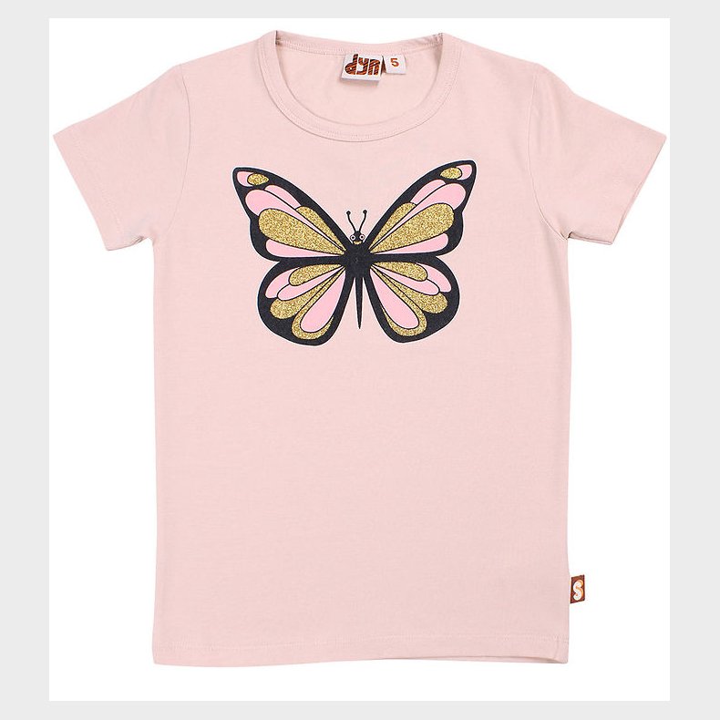 DYR T-shirt - DyrGrowl - Lt Rose Sommefugl