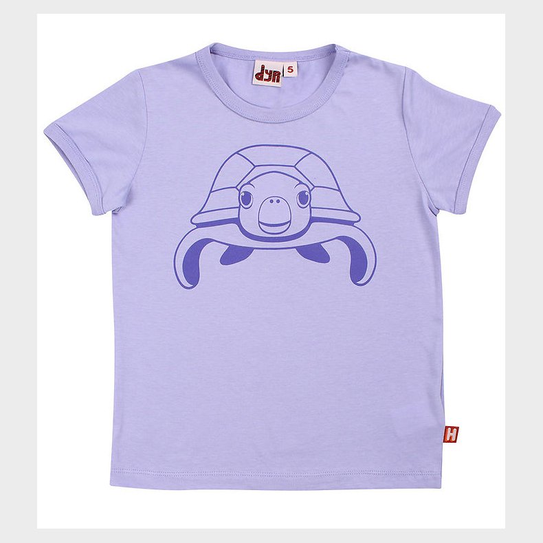 DYR T-shirt - DyrHide - Lila Outline Havskildpadde