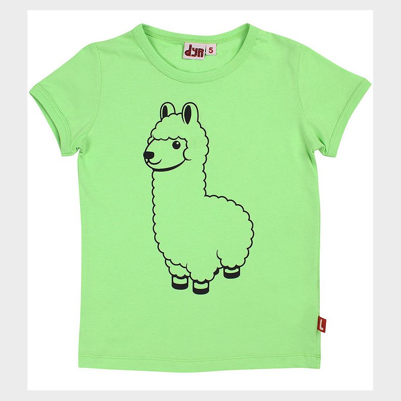 DYR T-shirt - DyrHide - Bright Green Lama Buddy