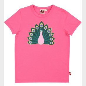 DYR T-shirt - DyrGrowl T - Bright Pink Paafugl
