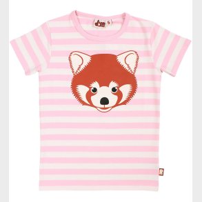 DYR T-shirt - DyrGrowl - Pastel Pink/Chalk Roed Panda