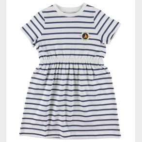 GANT Kjole - Striped - Dusty Navy