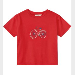 Fliink T-shirt - Sommer Bike - Pompeian Red
