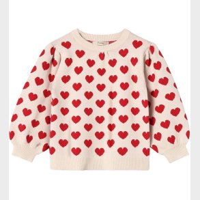 Fliink Bluse - Strik - Alon - Pompeian Red/Sandshell