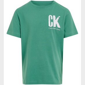 Calvin Klein T-shirt - Chest Surf Graphic - Bahama Green