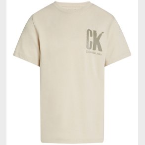 Calvin Klein T-shirt - Chest Surf Graphic - Oyster Grey