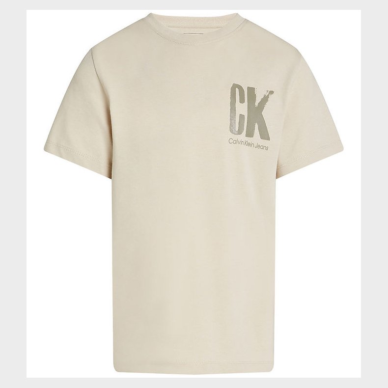 Calvin Klein T-shirt - Chest Surf Graphic - Oyster Grey