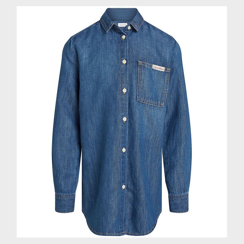 Calvin Klein Skjorte - Denim - Mid Serenity Blue