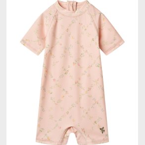 Wheat Badeheldragt - UV40+ - Cas - Powder Checked Flowers