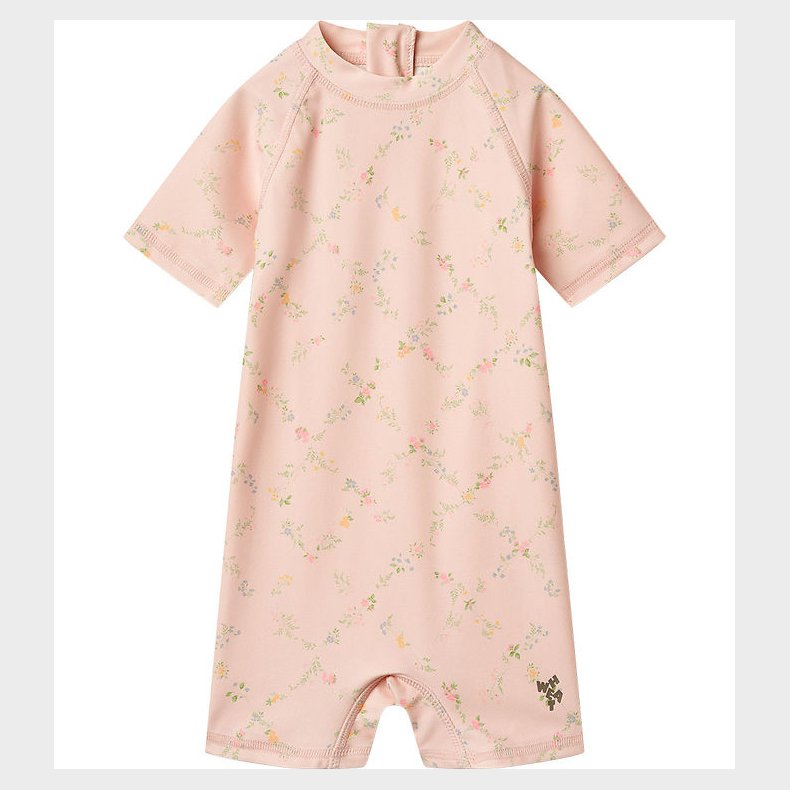 Wheat Badeheldragt - UV40+ - Cas - Powder Checked Flowers