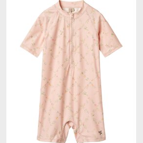 Wheat Badeheldragt - UV40+ - Cas - Powder Checked Flowers