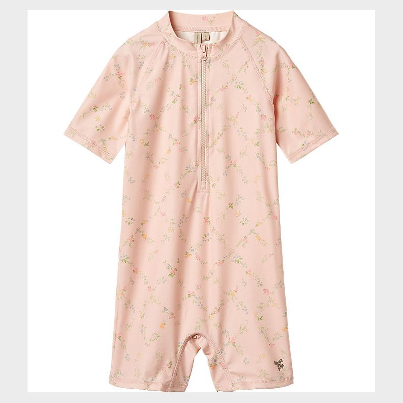 Wheat Badeheldragt - UV40+ - Cas - Powder Checked Flowers