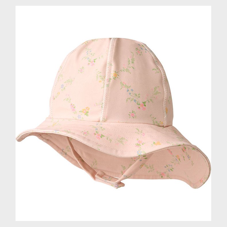 Wheat Badehat - UV40+ - Bora - Powder Checked Flowers