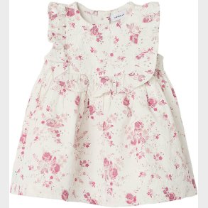 Name It Kjole - NbfFembroder - Cloud Dancer