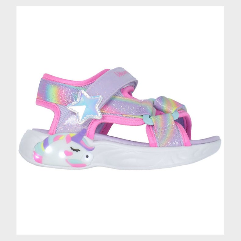 Skechers Sandaler m. Lys - Dreamy Unicorns - Lavender Multi