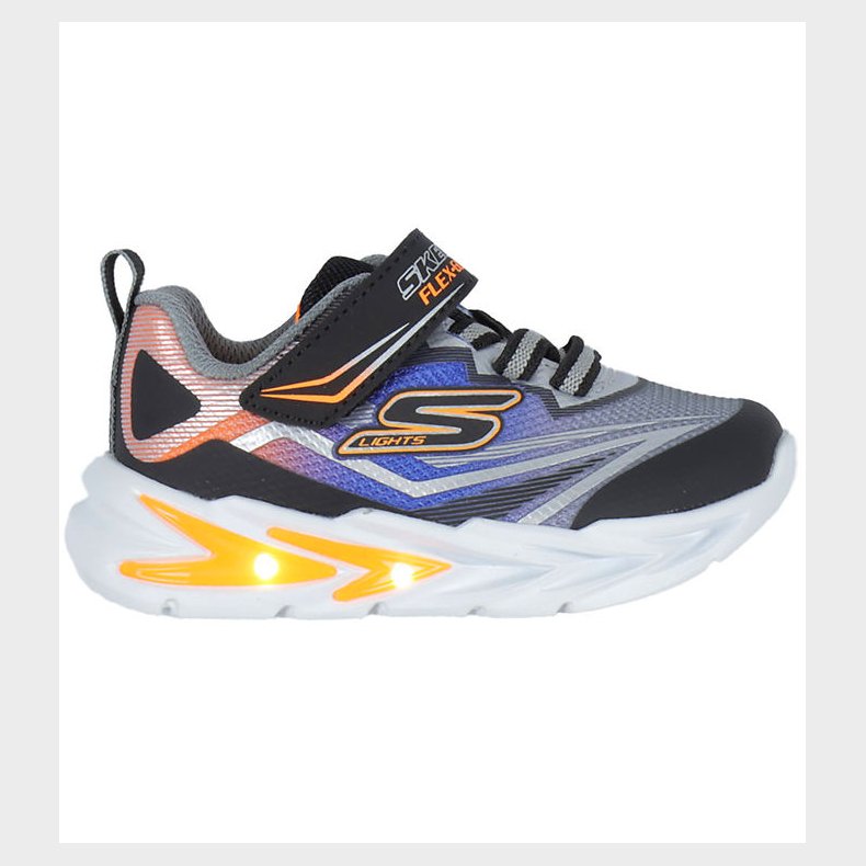 Skechers Sko m. Lys - Glow Ultra - Sort/Slv