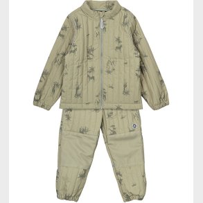 Mikk-Line Termotj - Gray Green m. Print