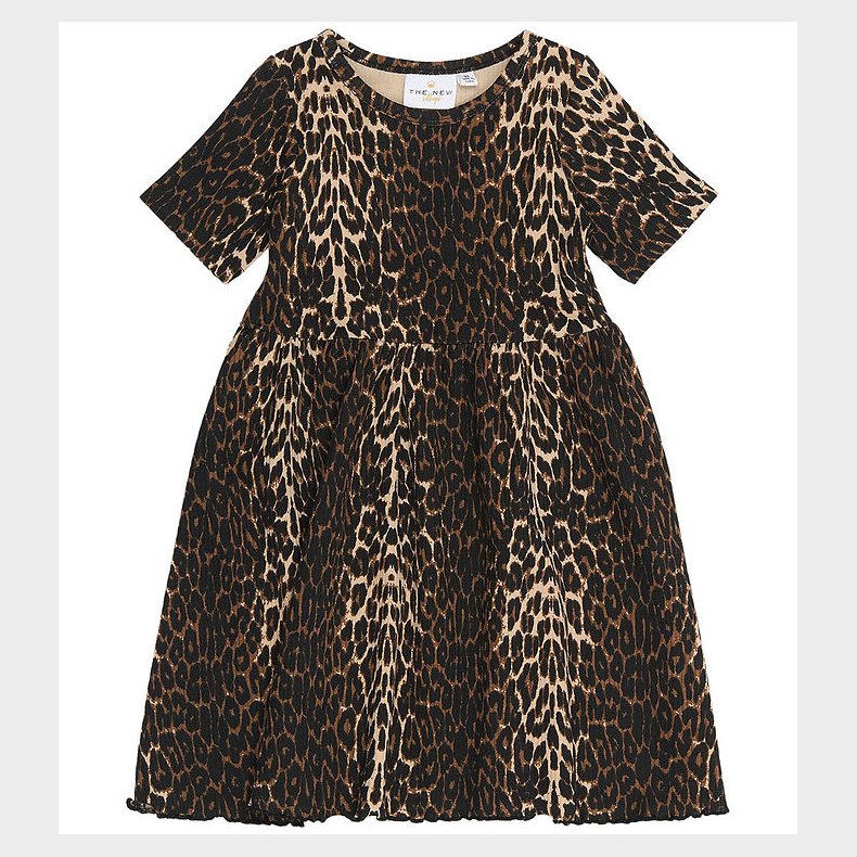 The New Siblings Kjole - Rib - TnstEllie - Oxford Tan AOP