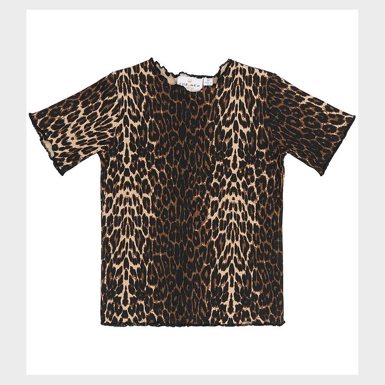 The New Siblings T-shirt - Rib - TnstEllie - Oxford Tan AOP