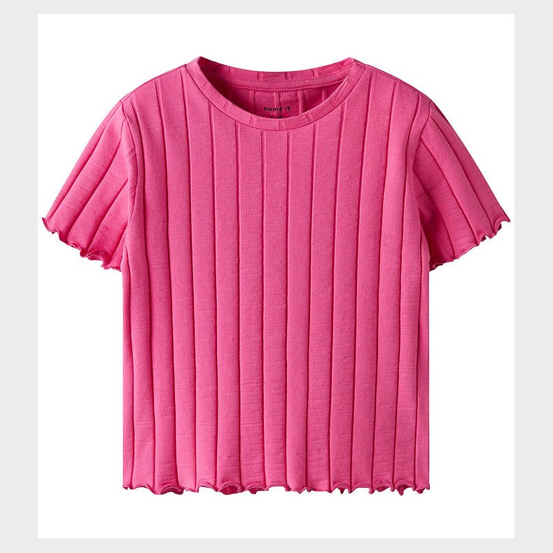 Name It Crop Top - NkfNoralina - Carmine Rose