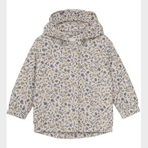 Minymo Regnjakke - PE - Timber Wolf m. Print