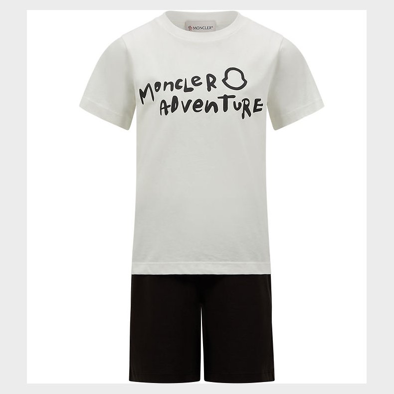 Moncler S�t - T-shirt/Shorts - Adventure - Hvid/Sort