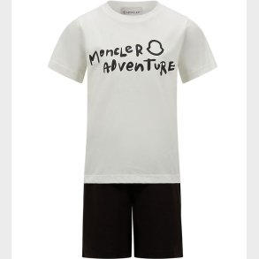 Moncler St - T-shirt/Shorts - Adventure - Hvid/Sort