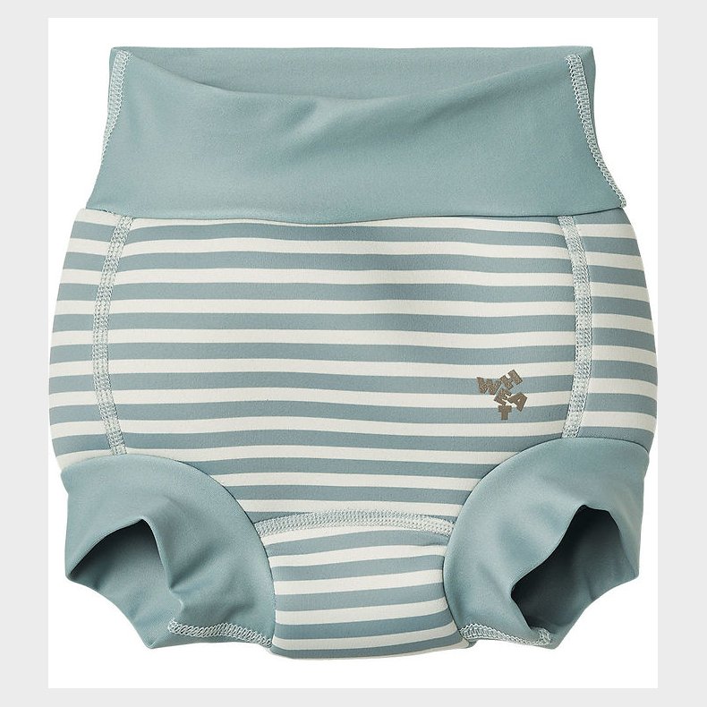 Wheat Blebadebukser - UV40+ - Neopren - Rainy Waves Stripe