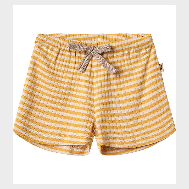 Wheat Shorts - Vic - Yellow Rib Stripe