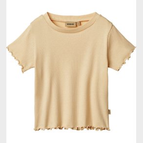 Wheat T-shirt - Rib - Irene - Macadamia