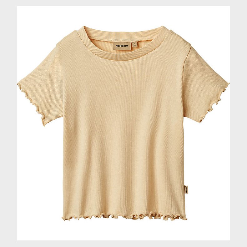 Wheat T-shirt - Rib - Irene - Macadamia