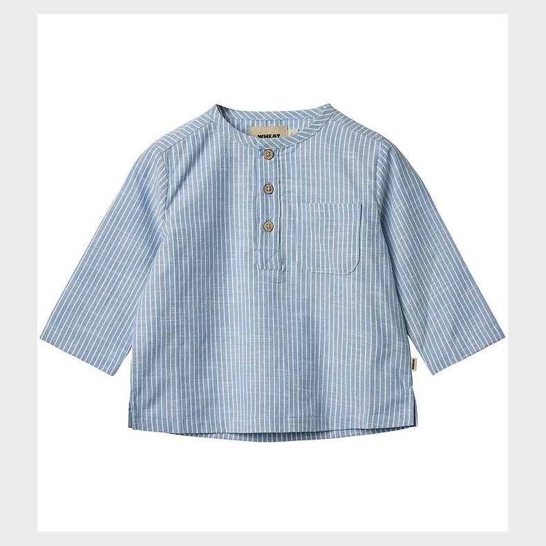 Wheat Skjorte - Bjrk - Blue Stripe