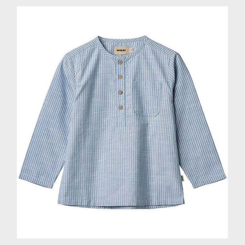 Wheat Skjorte - Bjrk - Blue Stripe