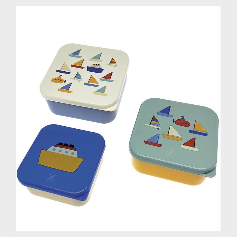 Petit Jour Paris Madkassest - 3 stk - 11,5 x 5,5 cm - Boats