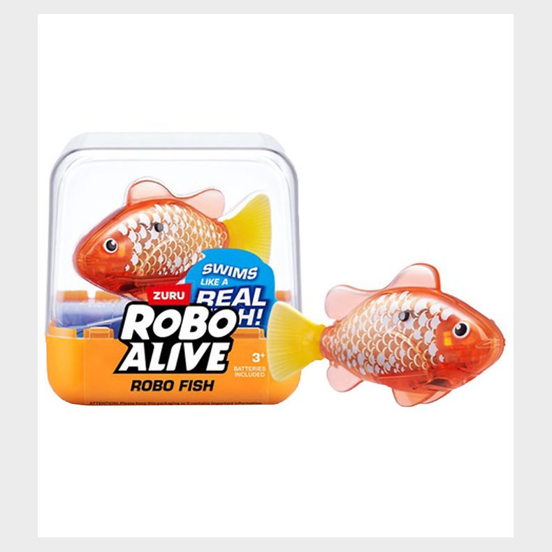 Robo Alive Badeleget�j - Robo Fish - Orange/Gul