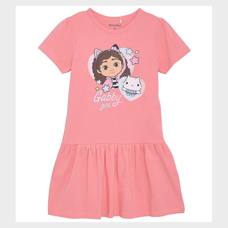 Minymo Kjole - Gabby's Dollhouse - Strawberry pink