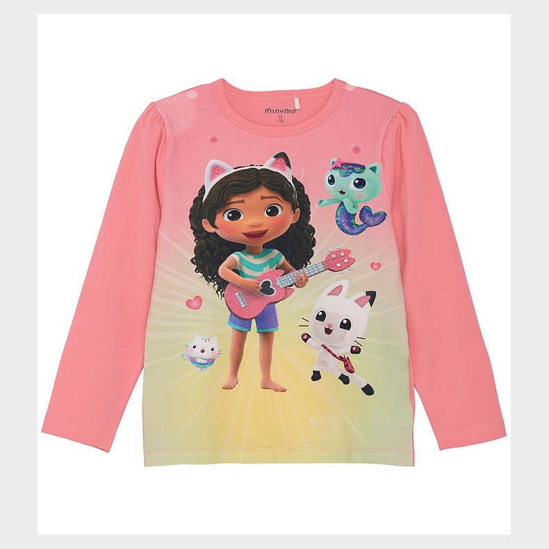 Minymo Bluse - Gabby's Dollhouse - Strawberry Pink