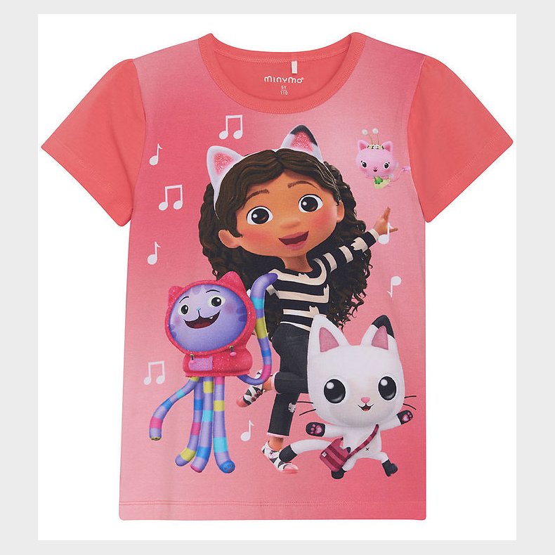 Minymo T-shirt - Gabby's Dollhouse - Calypso Coral
