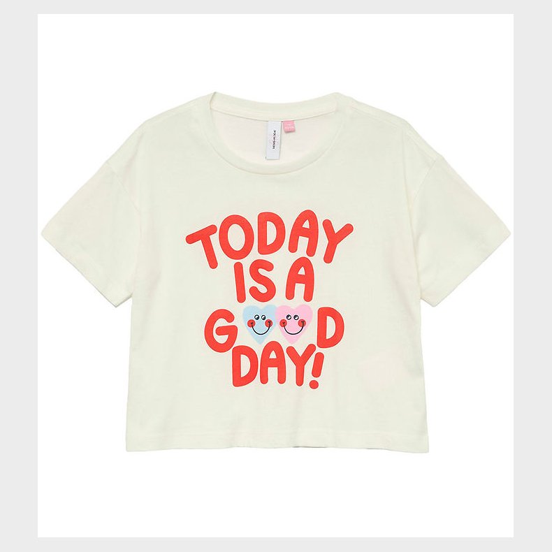 Vero Moda Girl T-shirt - VmFeel - Snow White/Today Is A Good Day
