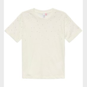 Vero Moda Girl T-shirt - VmSparkly - Snow White/Rhinestones