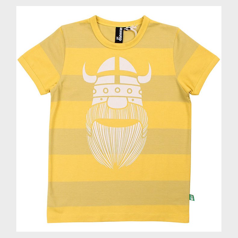 Danef T-shirt - Danerainbow Ringer - Faded Yellow/Yellow Erik