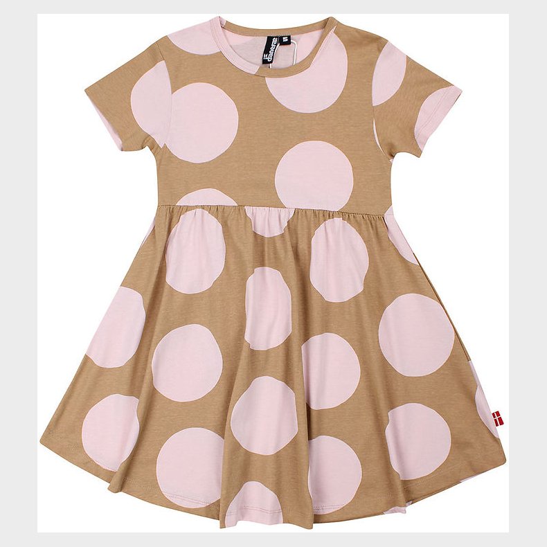 Danef Kjole - Lollipop - Light Rose/Beige Big Dots
