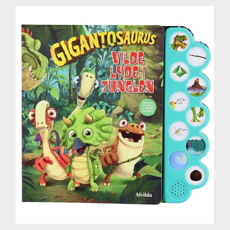 Alvilda Bog m. Lyd - Gigantosaurus - Vilde lyde i junglen