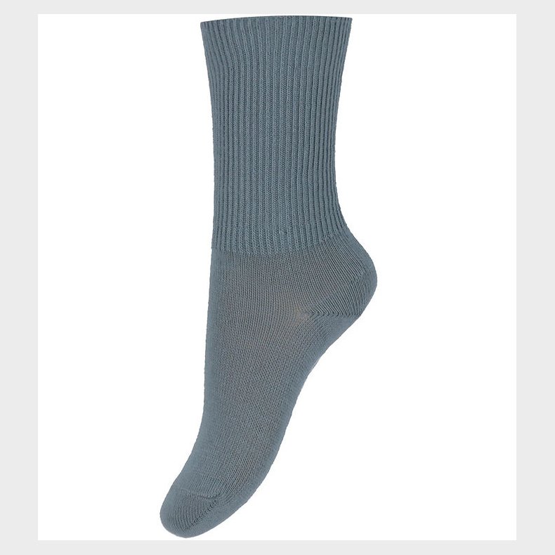 GoBabyGo Str�mper - Non Slip Socks - Dusty Blue