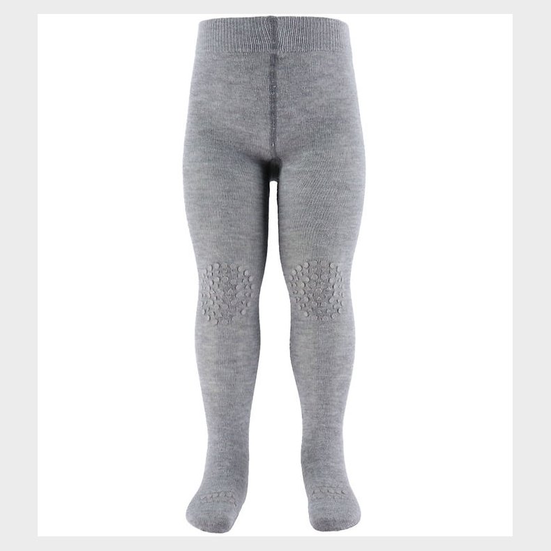 GoBabuGo Skridsikre Str�mpebukser - Bambus - Grey Melange