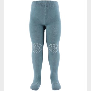 GoBabyGo Skridsikre Str�mpebukser - Bambus - Dusty Blue