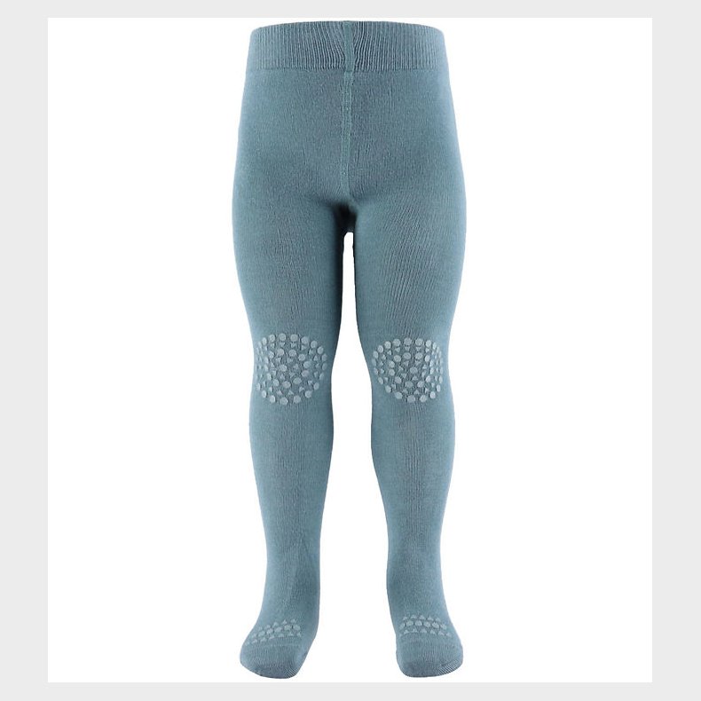 GoBabyGo Skridsikre Str�mpebukser - Bambus - Dusty Blue