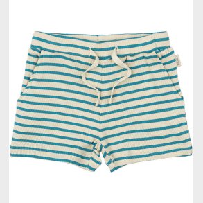 Petit Piao Shorts - Rib - Modal - Turquise/Dark Off White