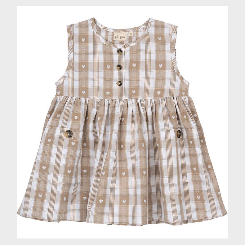 Petit Piao Kjole - Off White Heart